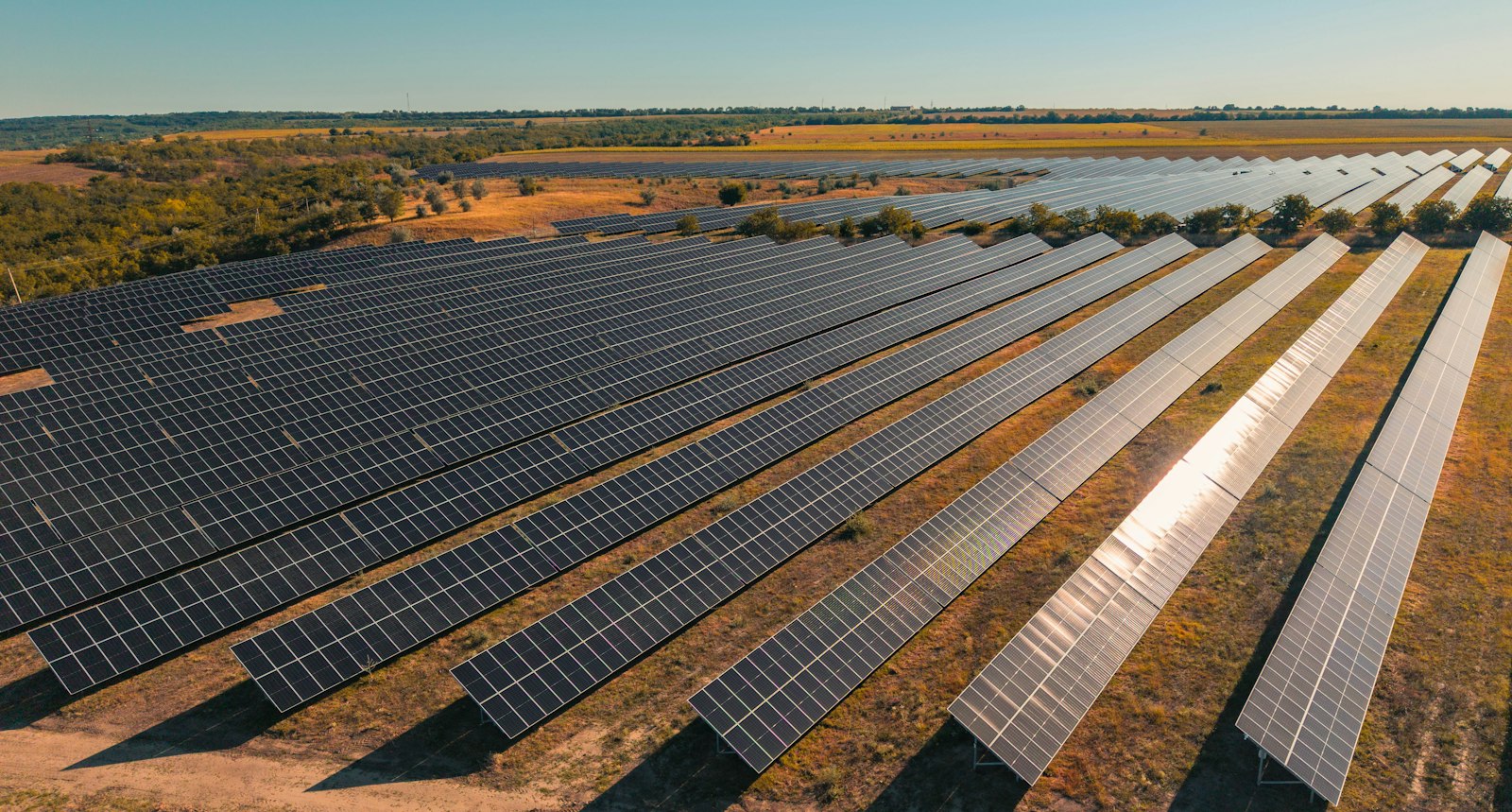 Utility-scale solar farm